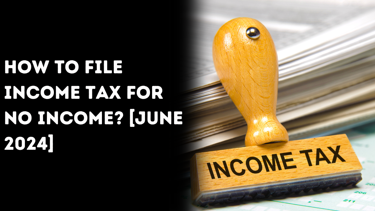 How to File Income Tax for No Income? [June 2024]