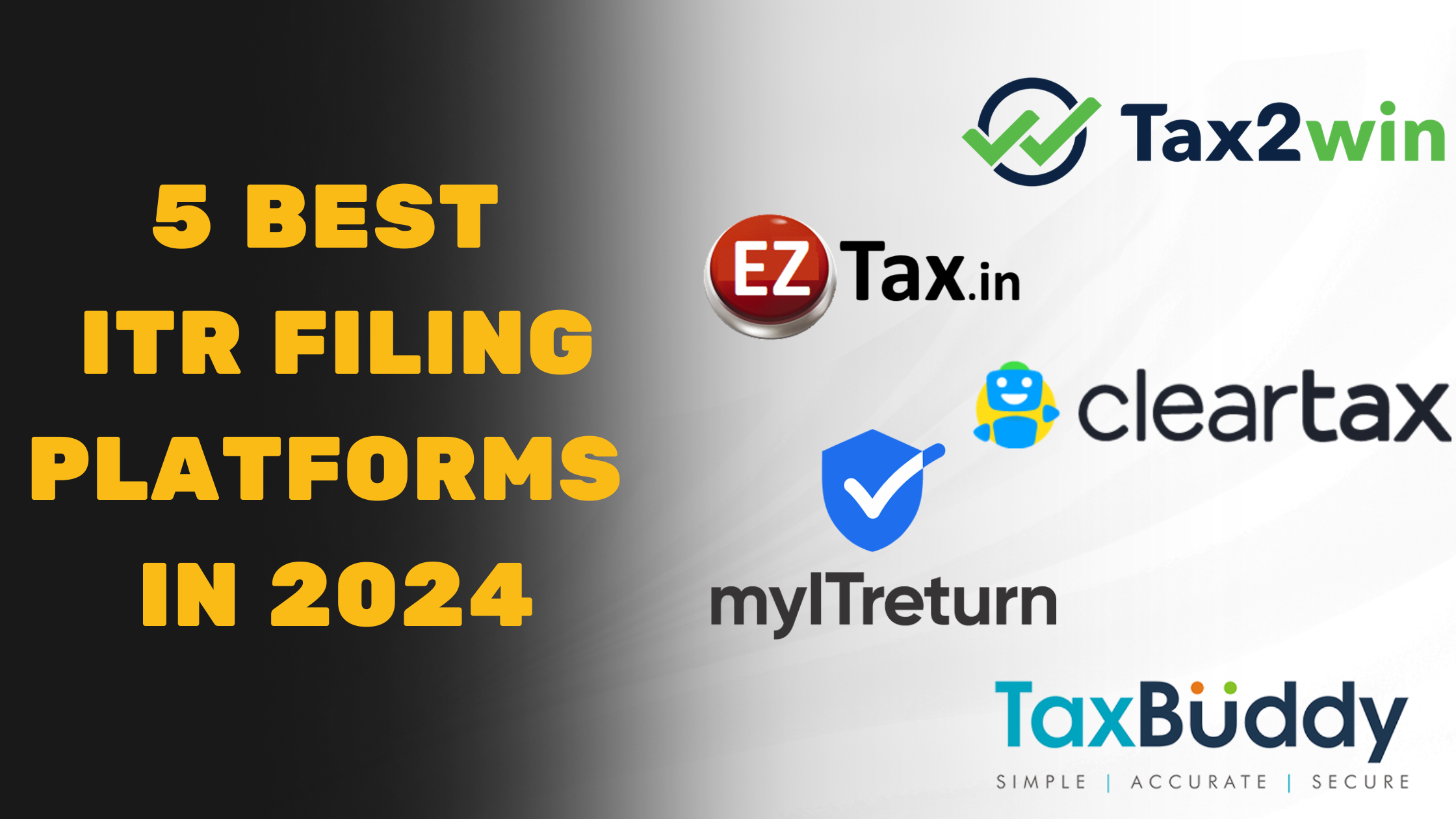 5 Best ITR Filing Platforms in 2024 [July'24 Update]