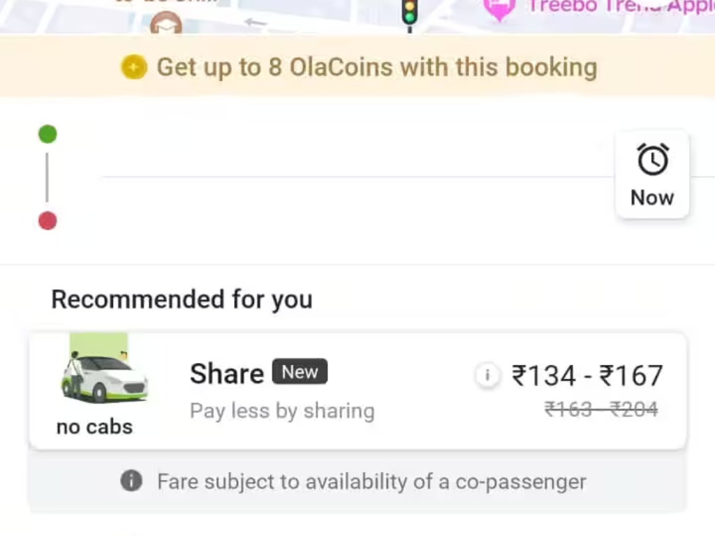 Ola Reintroduces Car-Pooling Service After 4 Years