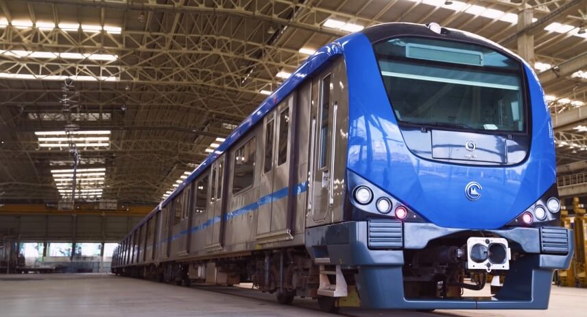 Chennai Metro’s First Driverless Train to Arrive in October