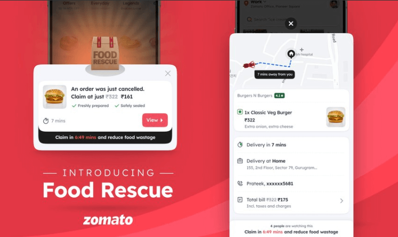 Zomato Unveils 'Food Rescue' to Combat Food Wastage with Discounted Canceled Orders