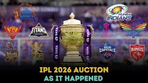 IPL 2026 Auction Highlights: Sold and Unsold Players