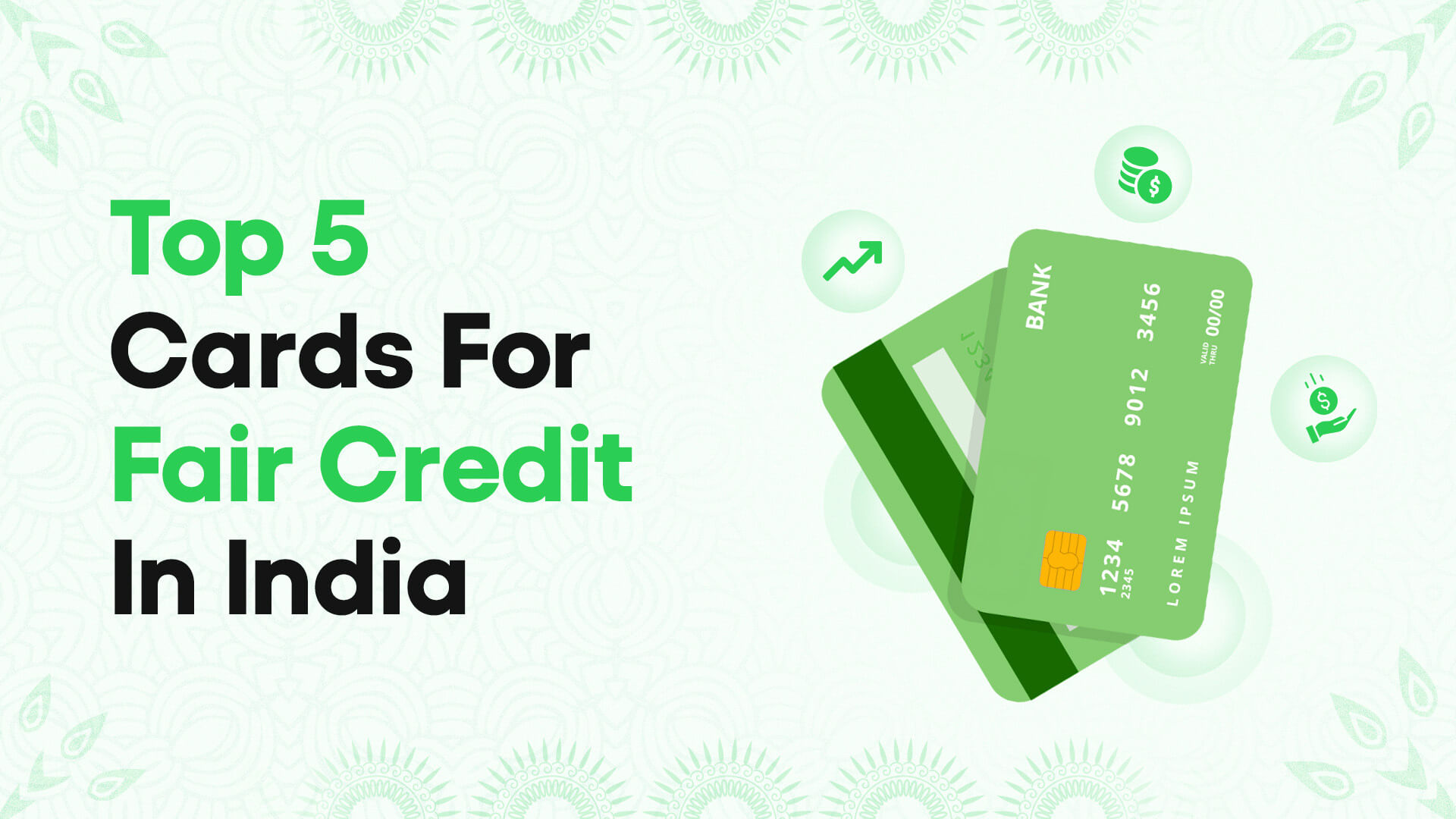 Top 5 Credit Cards for Fair Credit Score in India