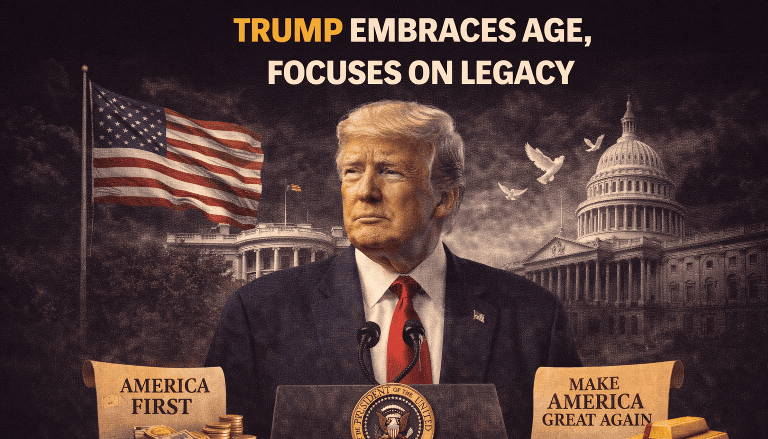 Trump Embraces Age, Focuses on Legacy