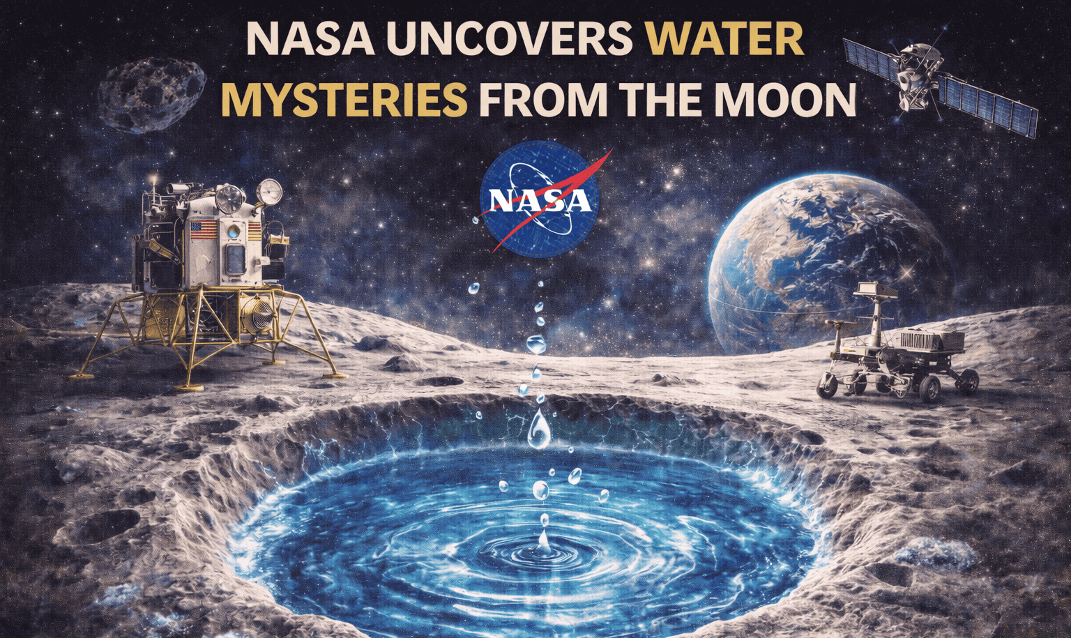 NASA Uncovers Water Mysteries from the Moon