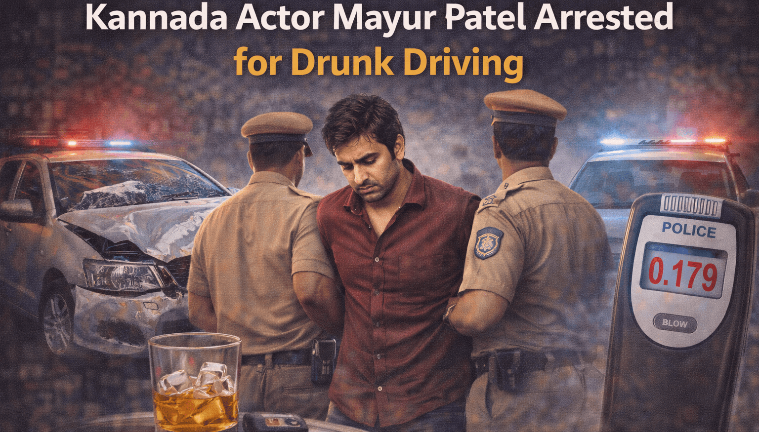 Kannada Actor Mayur Patel Arrested for Drunk Driving