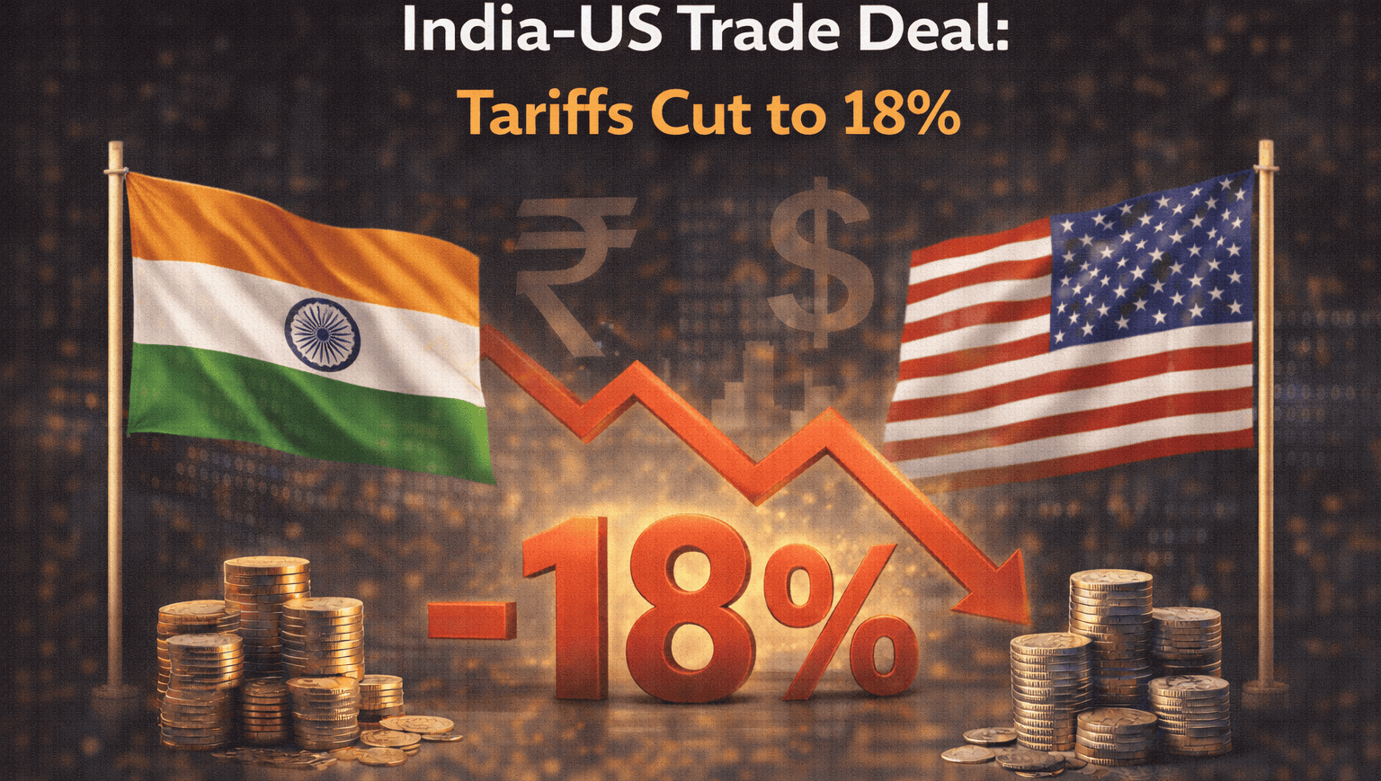 India-US Trade Deal: Tariffs Cut to 18%