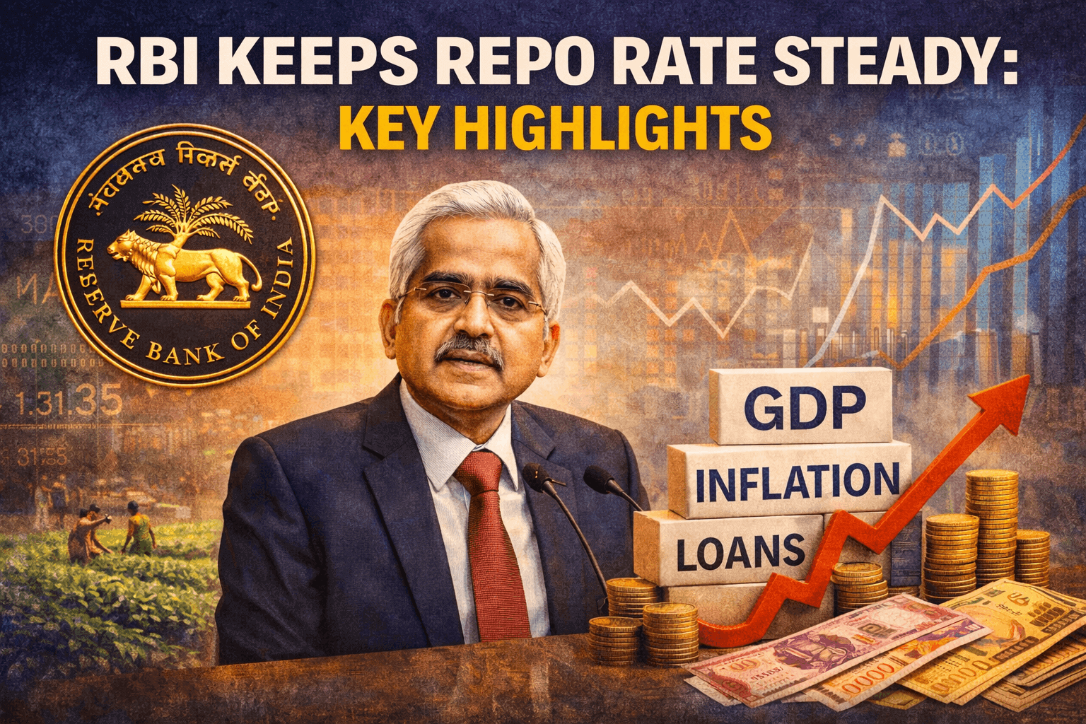 RBI Keeps Repo Rate Steady: Key Highlights
