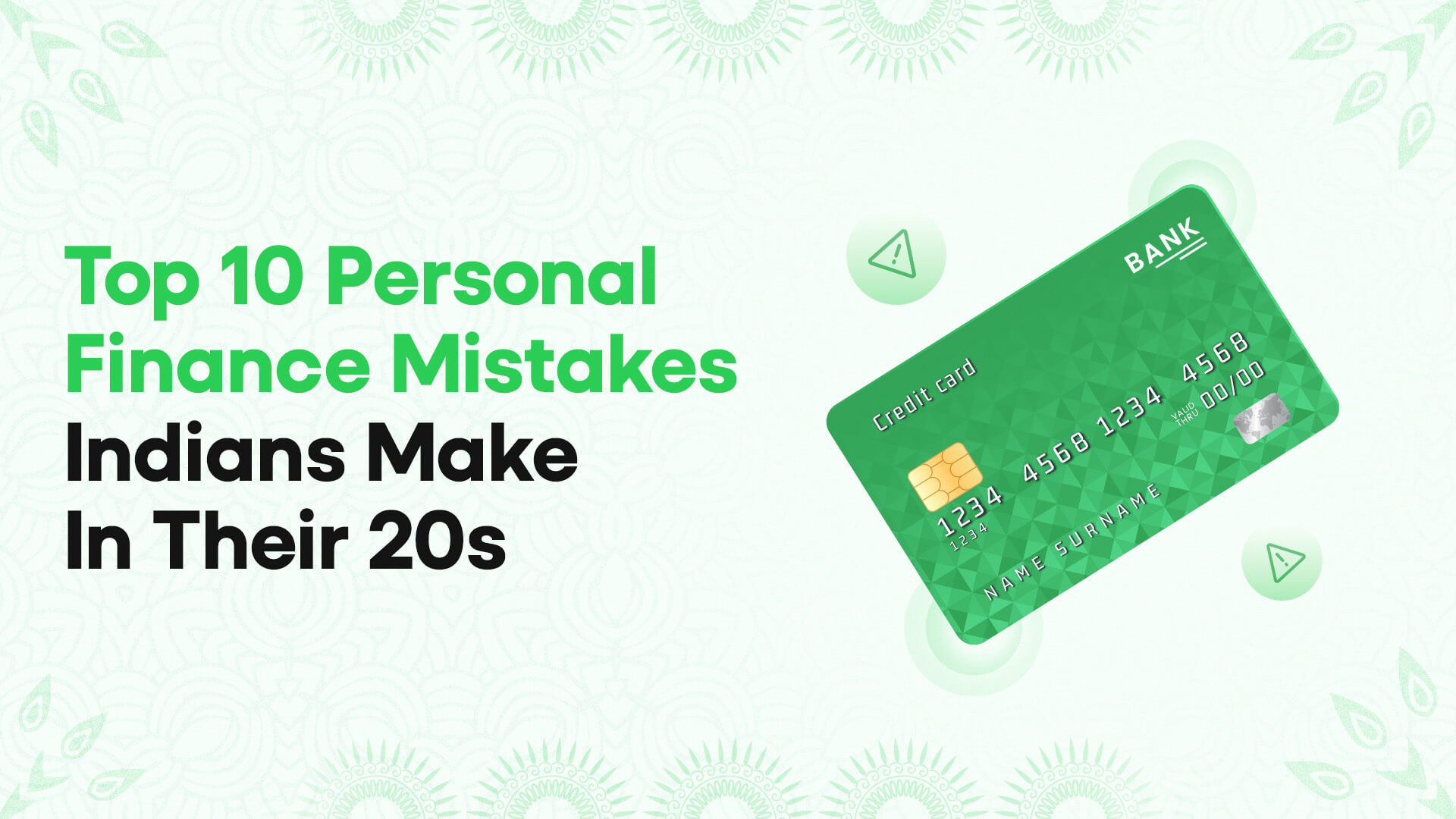 Top 10 Personal Finance Mistakes Indians Make in Their 20s