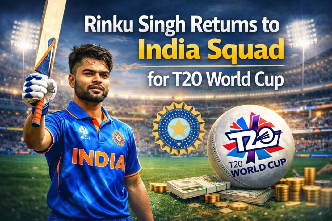 Rinku Singh Returns to India Squad for T20 World Cup