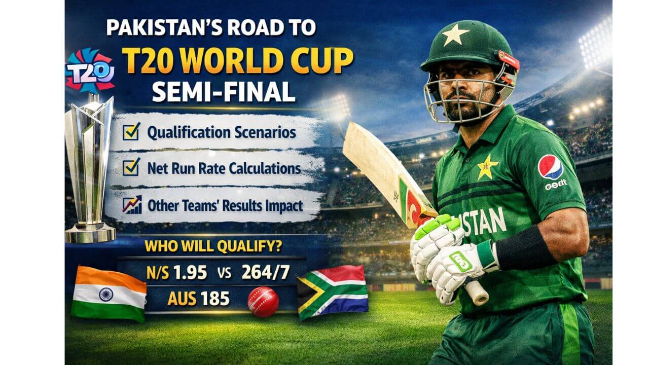 What Pakistan need to do to reach T20 World Cup Semifinal ?
