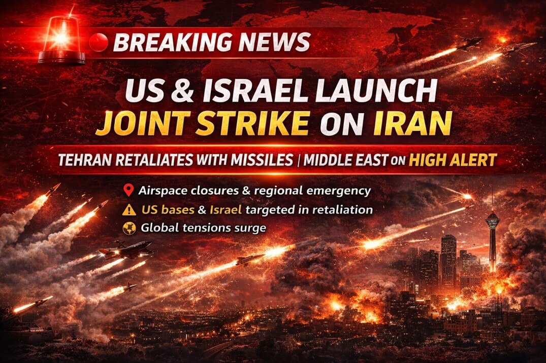 BREAKING: US & Israel Launch Joint Strike on Iran; Tehran Retaliates, Middle East on High Alert