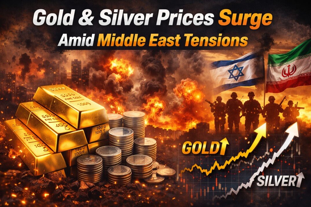 Gold & Silver Prices Surge Amid Middle East Tensions