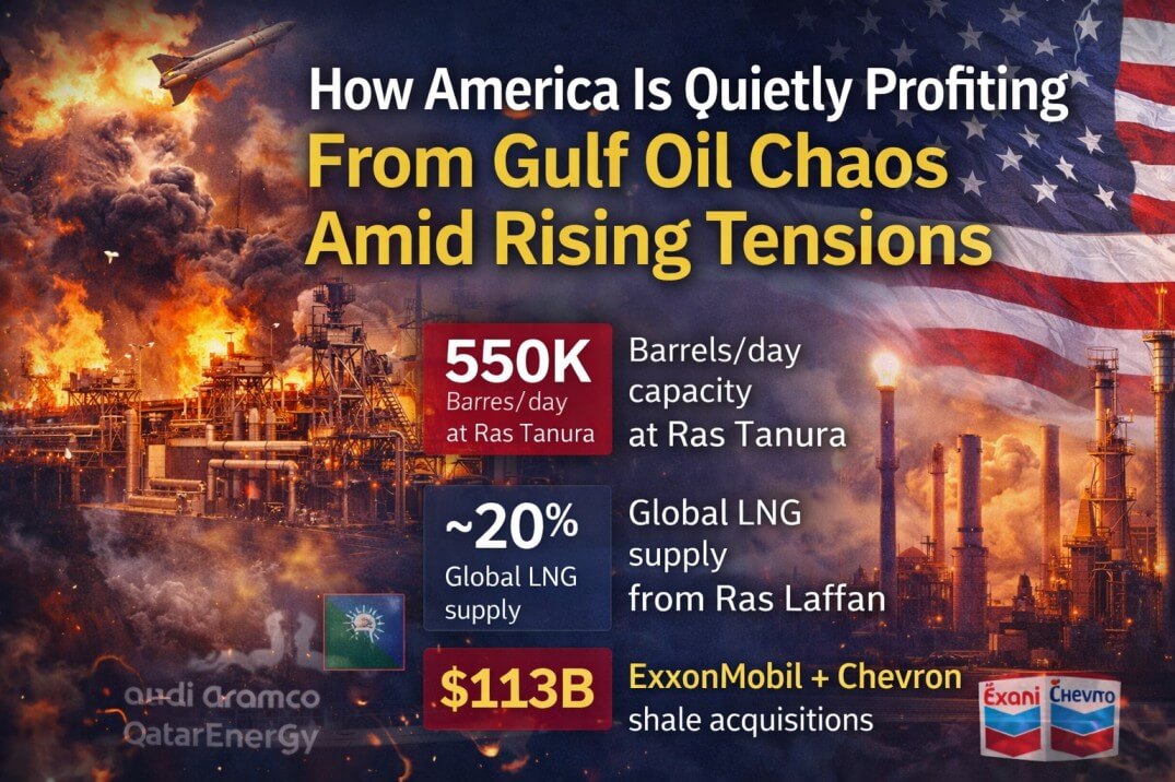 How America Is Quietly Profiting From Gulf Oil Chaos Amid Rising Tensions