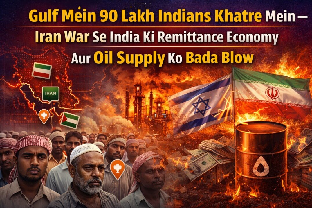 90 Lakh Indian Workers in Gulf at Risk — Iran War Threatens India's ₹12.53 Lakh Crore Remittance Economy and Oil Supply