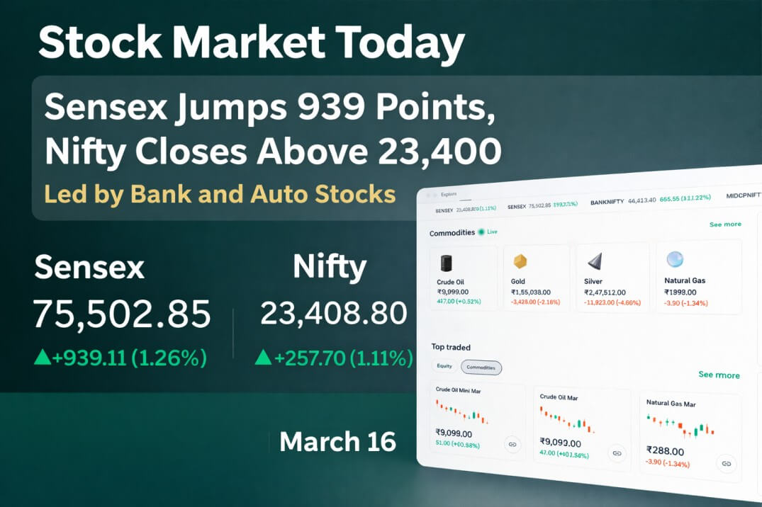 Stock Market Today: Sensex Jumps 939 Points, Nifty Closes Above 23,355 Led by Bank and Auto Stocks
