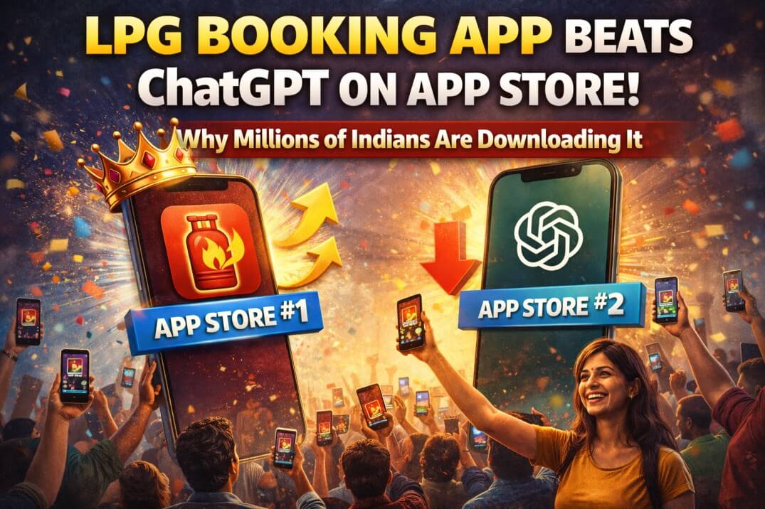 LPG Booking App Beats ChatGPT on App Store: Why Millions of Indians Are Downloading It