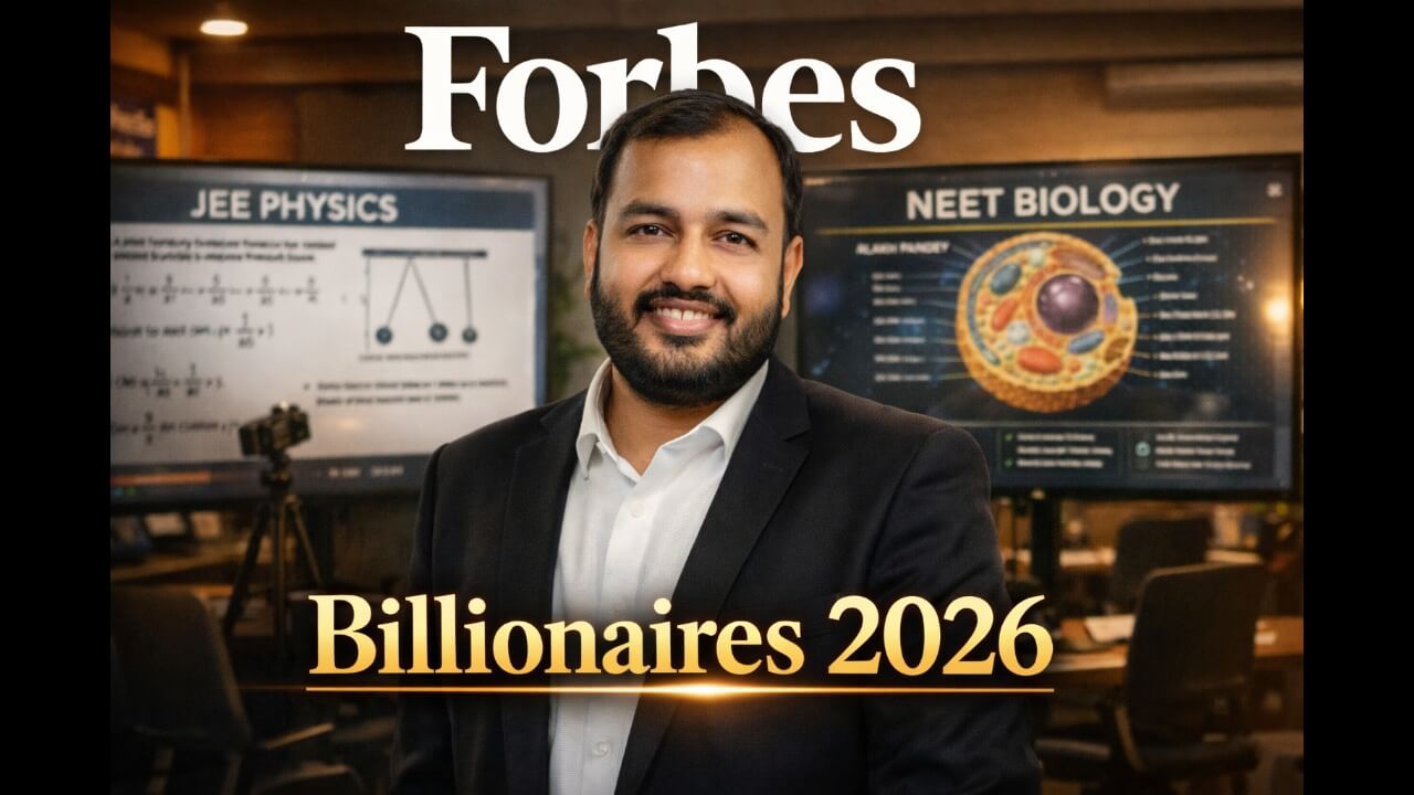 Physics Wallah's Alakh Pandey Retains Spot on Forbes Billionaires List 2026 with $1 Billion+ Net Worth