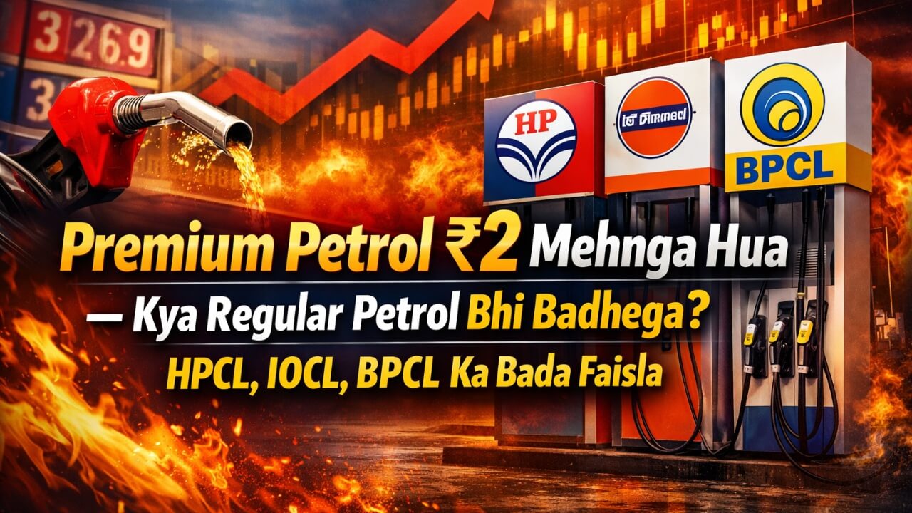 प्रीमियम पेट्रोल ₹2 महंगा: HPCL, IOCL, BPCL ने बढ़ाए दाम — क्या अब सामान्य पेट्रोल भी होगा महंगा?