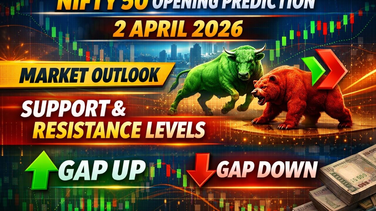 Nifty 50 Opening Prediction for 2 April 2026: Bears Tighten Grip Amid Global Headwinds, Key Support at 22,000