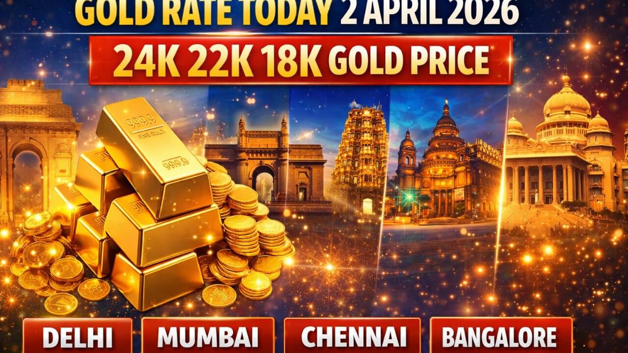 Gold Rate Today 2 April 2026: 24K Gold Holds Near ₹1.51 Lakh Per 10 Grams - Check City-Wise Prices in Delhi, Mumbai, Chennai, Bangalore & More