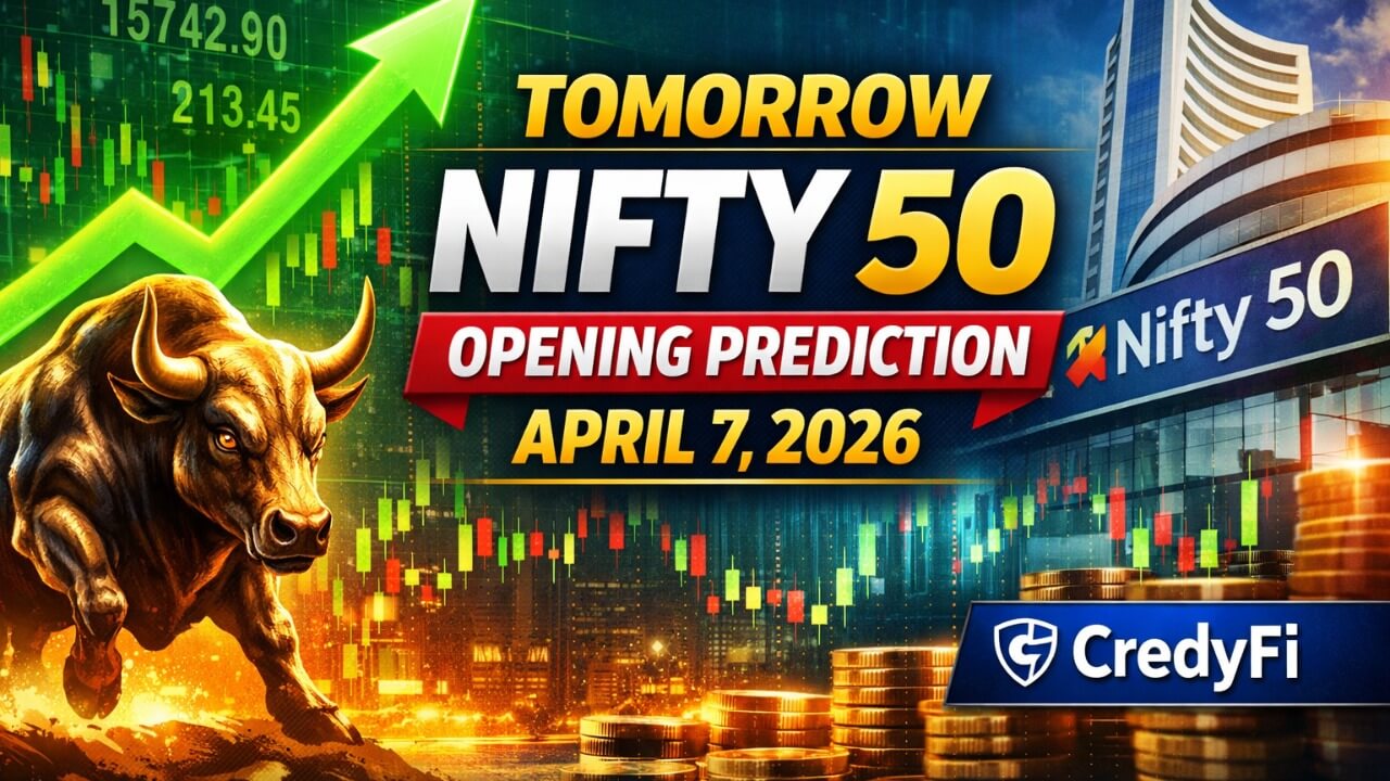 7 अप्रैल 2026 के लिए Nifty 50 ओपनिंग प्रेडिक्शन: मिले-जुले वैश्विक संकेतों के बीच सपाट या कमज़ोर शुरुआत संभव