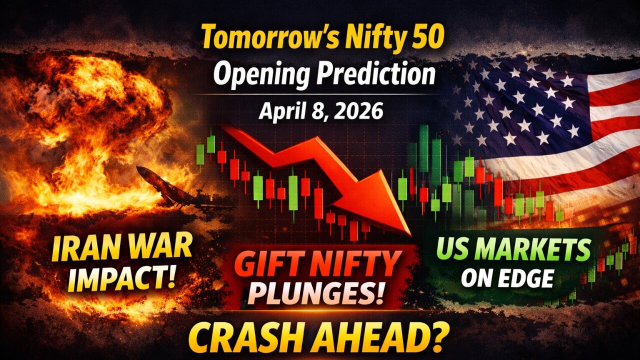 Tomorrow's Nifty 50 Opening Prediction for April 8, 2026: Iran Deadline, GIFT Nifty & Global Cues Signal Cautious Start