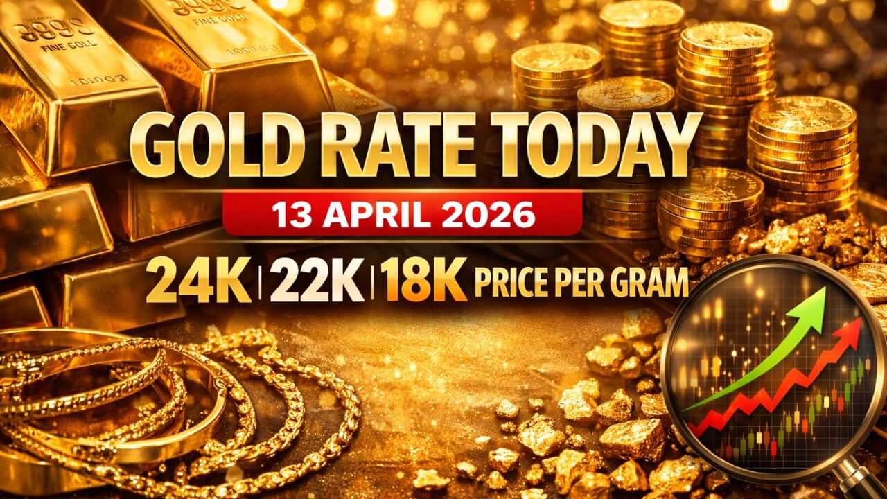 Gold Rate Today April 13, 2026: 24K at ₹15,310, 22K at ₹14,032, 18K at ₹11,482 Per Gram in Mumbai, Delhi, Pune