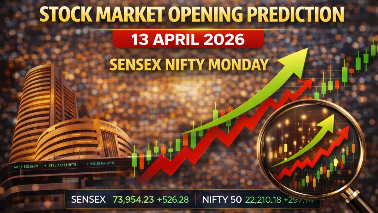  Stock Market Opening Prediction 13 April 2026: Sensex-Nifty Set for Flat-to-Positive Start on Monday, Global Cues Mixed