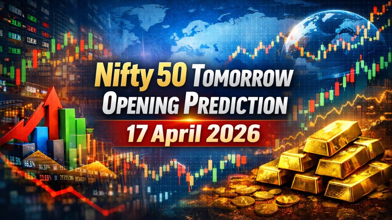 निफ्टी 50 टुमॉरो ओपनिंग प्रेडिक्शन 17 अप्रैल 2026: वोलैटिलिटी के बीच कमजोर शुरुआत के संकेत