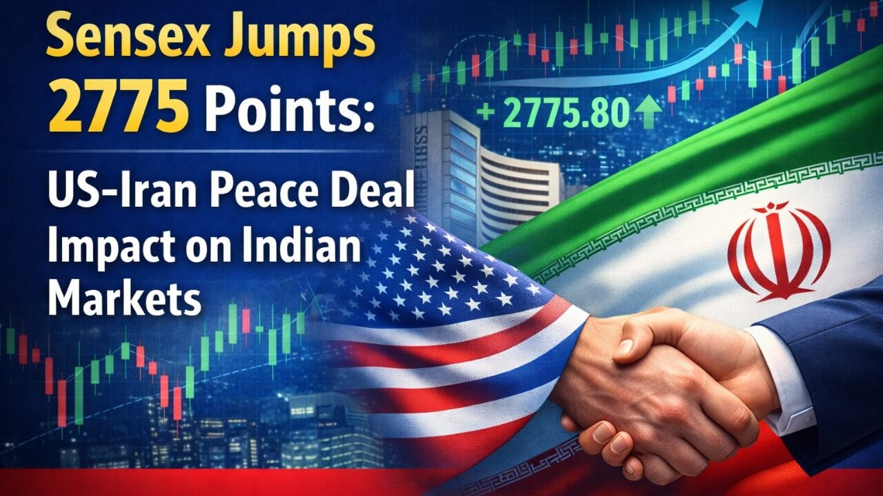 Sensex Surges 2,775 Points as US-Iran Ceasefire Calms Global Markets