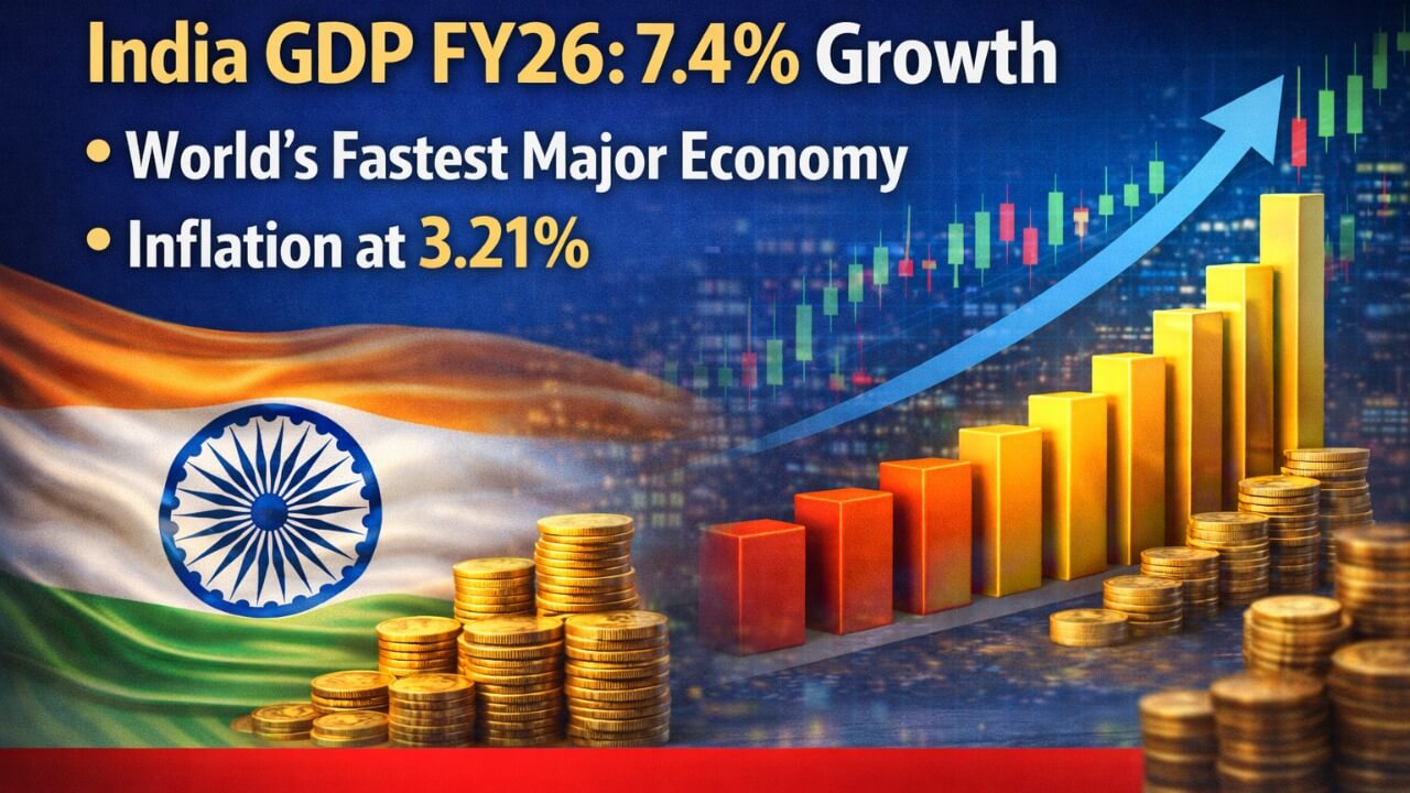 India GDP Grows 7.4% in FY26, Fastest Among Major Economies Despite Global Headwinds
