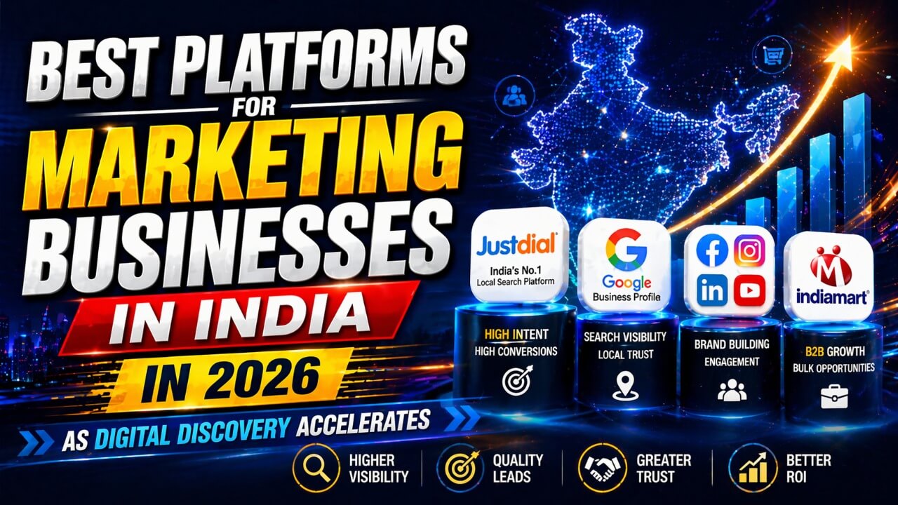 Best Platforms for Marketing Businesses in India in 2026 as Digital Discovery Accelerates